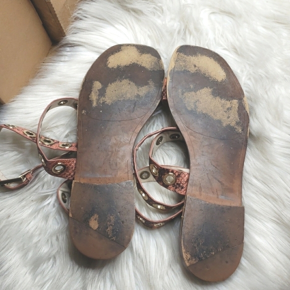 Zara Ankle strap sandals wrap around coral snake 10 - Picture 7 of 8